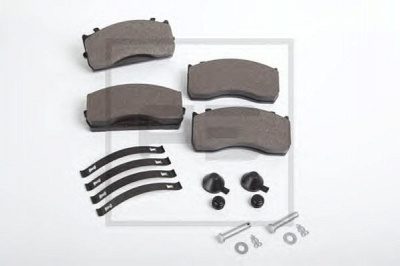 PE AUTOMOTIVE 08633500a -  Комплект тормозных колодок, дисковый тормоз